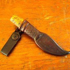 old school damascus puukko