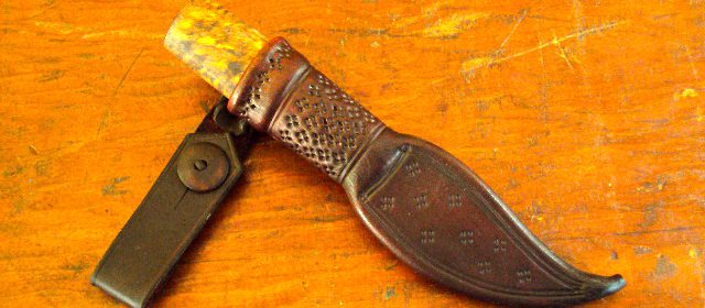 old school damascus puukko